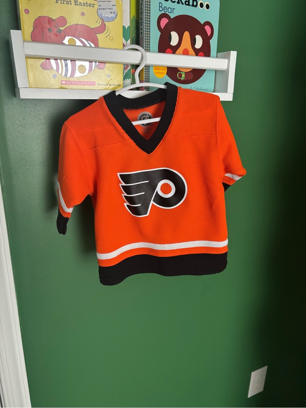NHL Kids Philadelphia Flyers Orange & Black Hockey Jersey Top